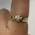 Solitaire .15ct Diamond Gypsy Ring 9ct 9k Yellow Gold - Size O