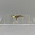 Diamond Fancy Wishbone Ring 9ct 9k Yellow Gold - Size O