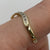 Diamond Fancy Wishbone Ring 9ct 9k Yellow Gold - Size O