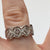 Diamond 0.10ct Ornate Quilt Style Band Ring 9ct 9k White Gold  - Size N