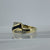 Sapphire & Diamond Channel Set Zig Zag Ring 9ct 9K Yellow Gold - Size L