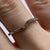 Diamond Wave Wishbone Style Ring 9ct 9k White Gold  - Size P