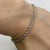 Rope Twist Chain Bracelet  9ct 9k White Gold 6” Inches