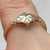 Diamond Art Deco Platinum Four Stone Ring 18ct 18k Yellow Gold - Size K