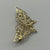 Textured Butterfly Pendant Brooch 9ct 9k Yellow Gold