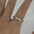 Cubic Zirconia Half Eternity Channel Set Ring 9ct 9k Yellow Gold - Size P 1/2