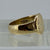 Buckle Band Ring 9ct 9k Yellow Gold - Size Q