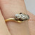 Antique Diamond .10ct Trilogy Bypass Ring 18ct 18k Yellow Gold - Size N