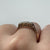 Antique Four Diamond .25ct Platinum Set Ring 18ct 18k Yellow Gold - Size Q 1/2