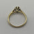 Diamond .13ct Solitaire Ring 9ct 9k Yellow Gold - Size J 1/2