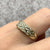 Diamond Celtic Style Weaved Band Ring 9ct 9k Yellow Gold - Size M