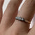 Antique Diamond .13ct Platinum Set Trilogy Ring 18ct 18k Yellow Gold - Size N