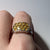 Yellow Sapphire Cluster Ring 9ct White Gold - Size N