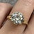 Solitaire 4ct CZ Split Shoulder Ring 9ct 9k Yellow Gold - Size O