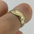 Engraved Pattern Band Ring 9ct 9k Yellow Gold - Size O