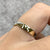 Diamond Twist Detail Band Ring 9ct 9k Yellow Gold - Size M