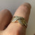 Diamond Criss Cross Band Ring 9ct 9K Yellow Gold - Size O