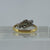 Antique Art Deco Diamond 5 Stone Platinum Ring 18ct 18k Yellow Gold - Size K