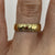 Engraved Edge Wedding Band Ring 18ct 18k Yellow Gold - Size M 1/2