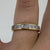 Illusion-Set Diamond Half Eternity Band Ring 9ct 9k Yellow Gold - Size K 1/2