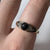 Black Star Diopside With Diamond Accents Ring Yellow Gold 9ct 9k - Size N