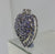 Tanzanite Encrusted Heart Pendant  Pendant 9ct 9k White Gold