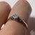 Antique Diamond 1930s Platinum Set Solitaire Ring 18ct Yellow Gold - Size N 1/2