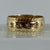 Embossed Starburst Band Ring 9ct 9k Yellow Gold  - Size Z+1