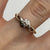 Diamond .05ct Solitaire Two Tone Twist Ring 9ct 9k Yellow Gold - Size L