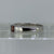 Square Cut Garnet Solitaire Ring 9ct 9K White Gold - Size R