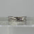 Diamond .10ct Channel Set Crossover Ring 9ct 9k White Gold  - Size K 1/2