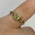 Diamond Heart Cut Out Signet Ring 9ct 9k Yellow Gold - Size J