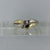 Champagne Fancy Diamond Two Tone Ring 9ct 9k Yellow Gold - Size O