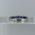 Sapphire Channel Set Half Eternity Ring 18ct 18k White Gold - Size M 1/2