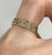 CZ Bark Finish Band Ring 9ct 9k Yellow Gold - Size N