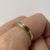 Diamond Two Tone Gold Channel Set Band Ring 10ct 10K Yellow Gold - Size O