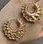 Large Textured Creole Hoop Earrings 9ct 9k Rose Gold