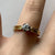 Retro Unique Diamond .15ct Solitaire Ring 18ct 18k Yellow Gold - Size L