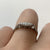 Antique Diamond & Platinum Trilogy Ring 18ct 18K Yellow Gold - Size J 1/2