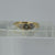 Green Sapphire & Diamond Ring 18ct 18K Yellow Gold - Size N 1/2