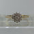 Diamond Cluster Ring 9ct 9k Yellow Gold  - Size N