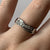 Diamond .25ct Twist Band Ring 9ct 9k White Gold - Size K