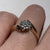 Diamond Cluster Crossover Bypass Ring 9ct 9k Yellow Gold  - Size K 1/2