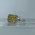 Yellow Sapphire Cluster Ring 9ct White Gold - Size N