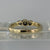 Diamond Bezel Set Trilogy Ring 9ct 9k Yellow Gold - Size P