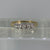 Dainty 5 Stone CZ Stacking Ring 9ct 9k Yellow Gold - Size L 1/2