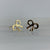 Bow Shaped Stud Earrings 9ct 9k Yellow Gold