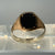 Onyx Square Signet Ring 9ct 9k Yellow Gold  - Size T 1/2