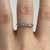 Half Eternity CZ 7 Stone Stacking Ring 9ct 9k Yellow Gold - Size P