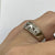 Diamond Chunky Band Ring 9ct 9k White Gold  - Size N 1/2